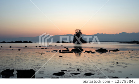 Dawn of Ameya coast 123783843