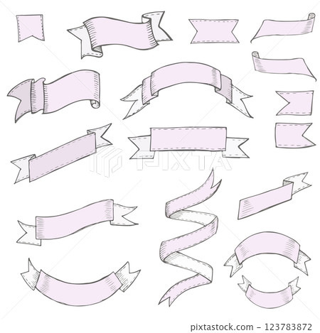 Vintage Color ribbon tape text placeholder Vintage Color ribbon tape text placeholder 123783872