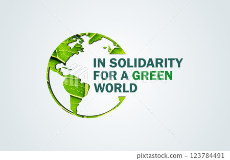 Green World Solidarity Support a Sustainable Future 123784491