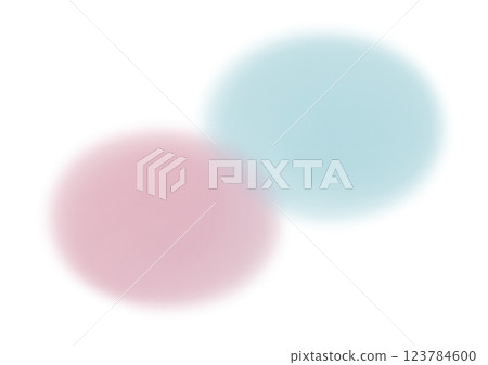 兩個重疊的水彩圓圈 兩個重疊的水彩圓圈 123784600