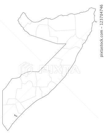 Blank map Somalia 123784746