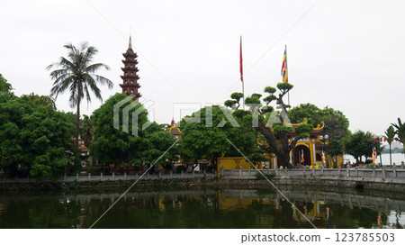 Tran Quoc Pagoda, Hanoi, Vietnam, May 2024 123785503