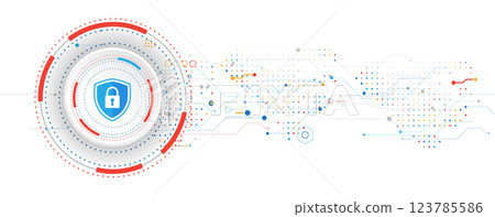 Cyber security concept with padlock technology service Cyber security concept with padlock technology service 123785586