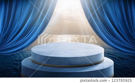 A luxurious pedestal background 123785925