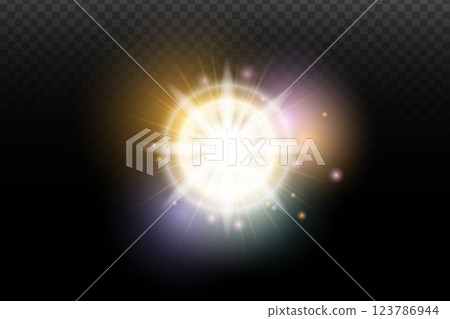 vector illustration of a lens flare 123786944