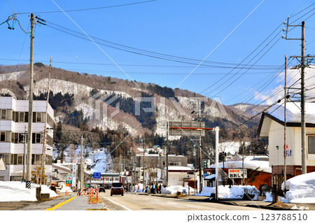 Scenery around Hakuba Station (Hakuba Village, Nagano Prefecture) [2025.3] 123788510