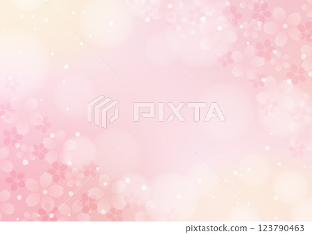 Spring cherry blossoms and sparkling background 123790463