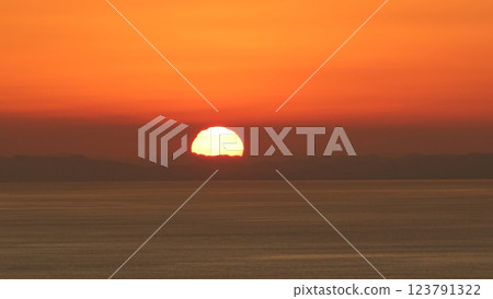 Sunset over the sea Sunset over the sea 123791322