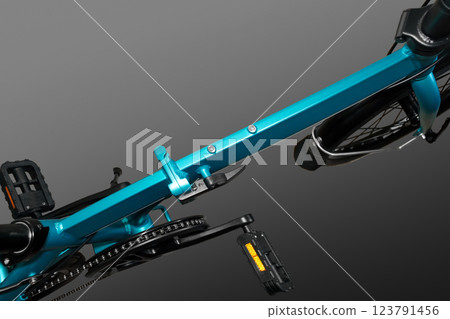 Folding bicycle frame. 123791456