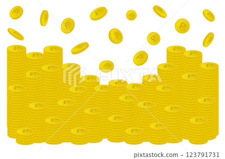 堆疊的硬幣 123791731