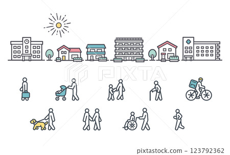 city, cityscape, vector 123792362