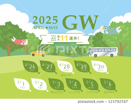 2025 Golden Week Schedule 123792587