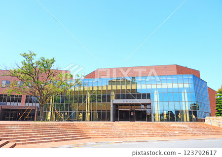 Tobishima Village, Aichi Prefecture, view of Tobishima Village Central Public Hall Tobishima Village, Aichi Prefecture, view of Tobishima Village Central Public Hall 123792617
