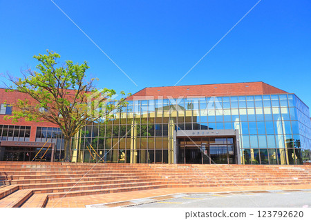 Tobishima Village, Aichi Prefecture, view of Tobishima Village Central Public Hall 123792620