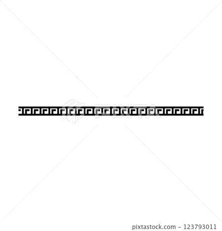 Ancient border frame icon, divider horizontal line vector shape icon for decorative vintage doodle element for design in vector illustration Ancient border frame icon, divider horizontal line vector shape icon for decorative vintage doodle element for design in vector illustration 123793011
