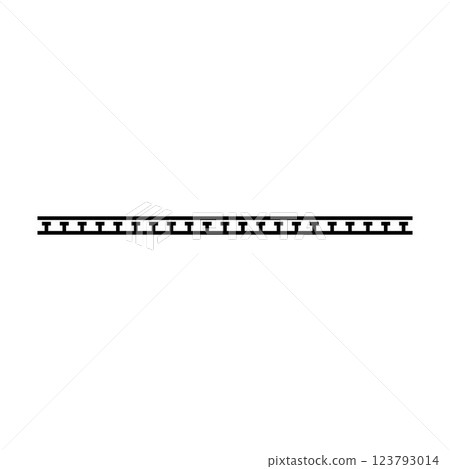 Ancient border frame icon, divider horizontal line vector shape icon for decorative vintage doodle element for design in vector illustration Ancient border frame icon, divider horizontal line vector shape icon for decorative vintage doodle element for design in vector illustration 123793014