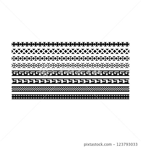 Ancient border frame icon, divider horizontal line vector shape icon for decorative vintage doodle element for design in vector illustration Ancient border frame icon, divider horizontal line vector shape icon for decorative vintage doodle element for design in vector illustration 123793033