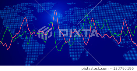 Global economy financial news economic trends stock market data trade tariffs business growth crisis statistics currency exchange analytics investment finance world digital chart 123793196