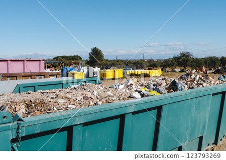 construction and demolition debris 123793269