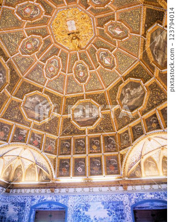 Sintra Palace, Golden Ceiling Room (Sintra, Portugal) Sintra Palace, Golden Ceiling Room (Sintra, Portugal) 123794014
