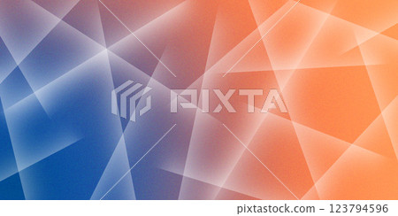 Abstract bright background with geometric lines in blue and orange hue. 123794596