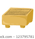 Hand-drawn illustration of a go board 123795781