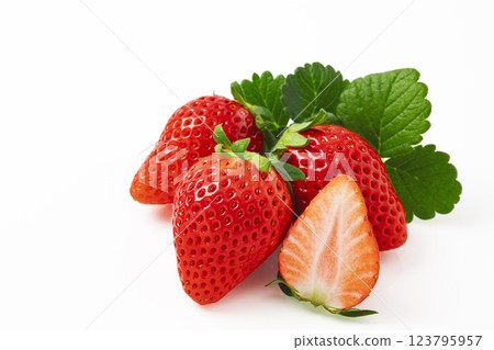White background strawberry White background strawberry 123795957