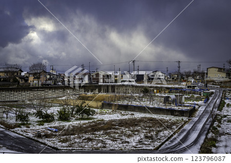 Vegetable grower's allotment, Kanazawa, Japan Vegetable grower's allotment, Kanazawa, Japan 123796087