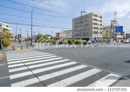 Yokohama Municipal Subway Green Line Takada Station Bus Rotary 123797305