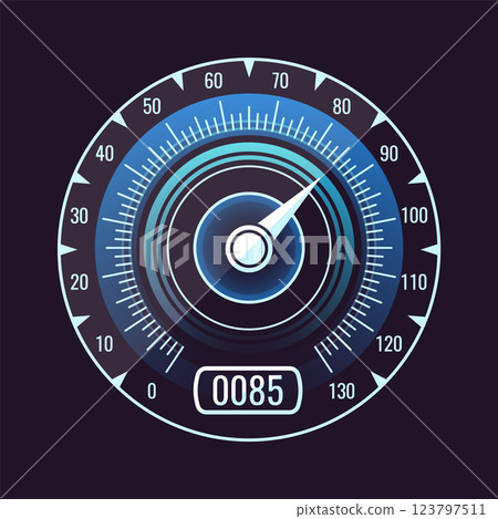 Speedometer high speed indication tracker 123797511