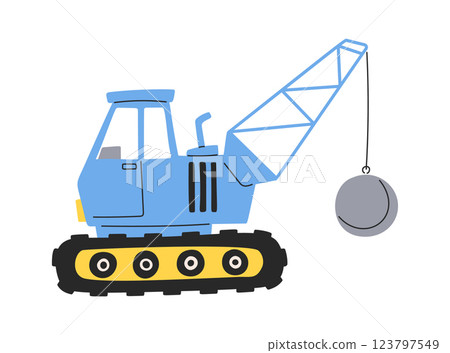 Crawler tractor equipped stone ball Crawler tractor equipped stone ball 123797549