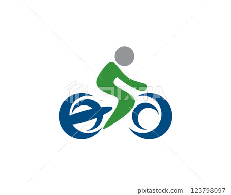 cyclist logo cyclist logo 123798097