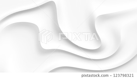 Vector image with abstract white background decorated with smooth gradient lines. Dynamic wavy lines add artistic accent creating elegant and modern design. Vector image with abstract white background decorated with smooth gradient lines. Dynamic wavy lines add artistic accent creating elegant and modern design. 123798321