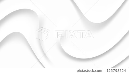 Vector image with abstract white background decorated with smooth gradient lines. Dynamic wavy lines add artistic accent creating elegant and modern design. Vector image with abstract white background decorated with smooth gradient lines. Dynamic wavy lines add artistic accent creating elegant and modern design. 123798324