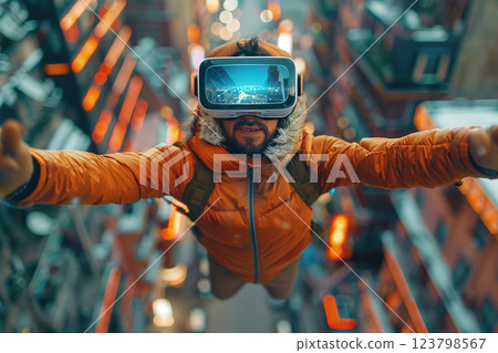 VR glasses technology metaverse, futuristic virtual world of digital reality. VR glasses technology metaverse, futuristic virtual world of digital reality. 123798567