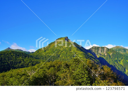 The Daisetsuzan mountain range, centered around Mt. Kurodake 123798571