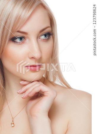 Happy blond 123798624