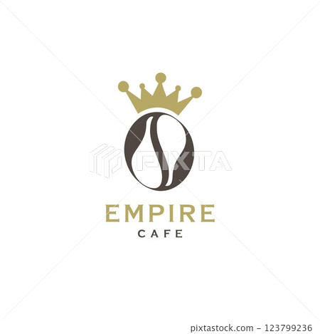 Cafe logo. coffee shop logo. Empire Caf Logo 123799236