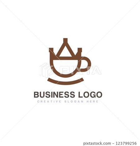 Coffee logo. cafe logo. coffee shop branding Coffee logo. cafe logo. coffee shop branding 123799256