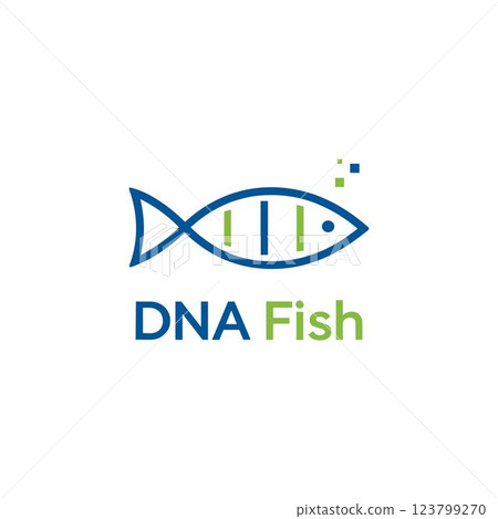 Bioengine logo. DNA fish logo. Fish vector. Fish icon Bioengine logo. DNA fish logo. Fish vector. Fish icon 123799270