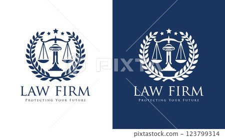 Law icon. Law firm logo. justice vector. attorney logo. law vector 123799314