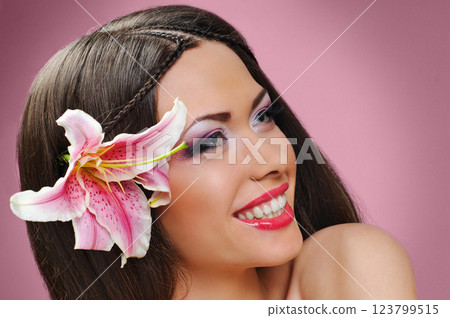 beauty pink tone 123799515