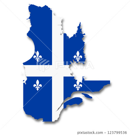 Quebec Canada Province flag map Quebec Canada Province flag map 123799536