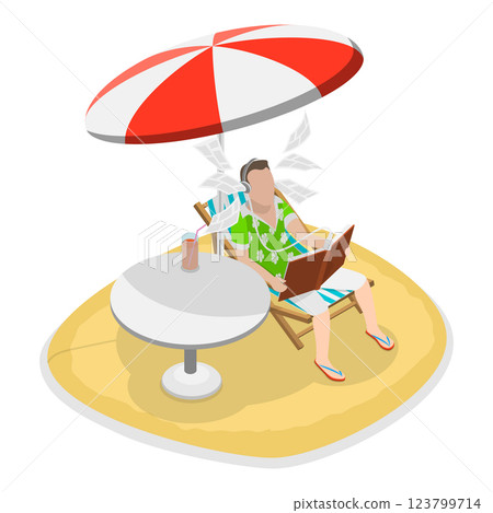 3D Isometric Flat Vector Illustration of Electronic Library, E-learning Online. Item 2 3D Isometric Flat Vector Illustration of Electronic Library, E-learning Online. Item 2 123799714