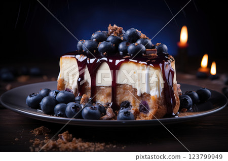 Indulge in a Delicious Blueberry Tart Delight 123799949