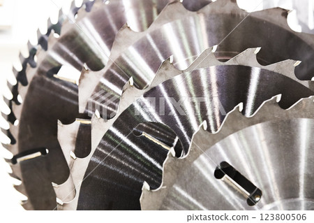 Circular saw machine blades for wood in store 123800506