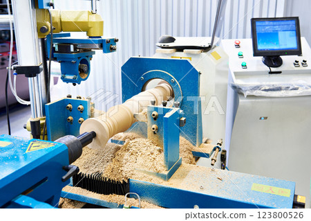 Lathe wood with computer and baluster Lathe wood with computer and baluster 123800526