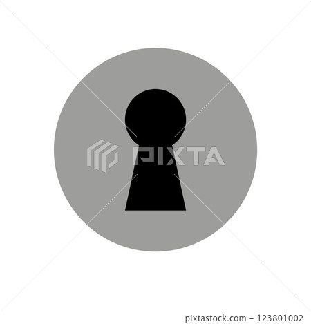 Vector flat door key hole 123801002