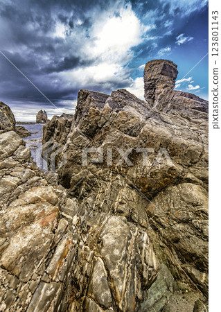 Beach of El Portizuelo, Spain 123801143
