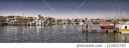 Fishing Port, O Grove, Spain 123801705